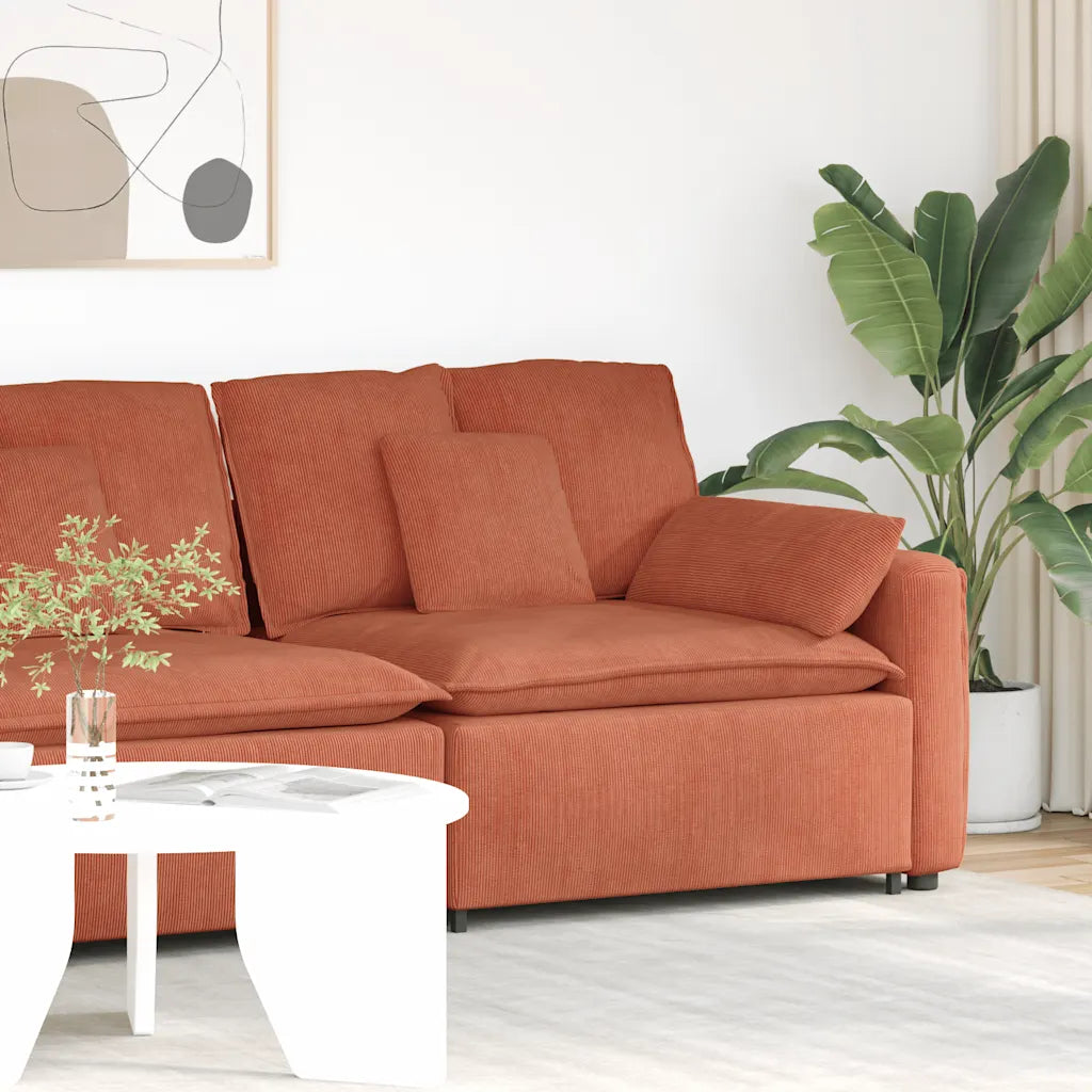 Modulares Sofa Endmodul mit Armlehne Kissen  100 cm