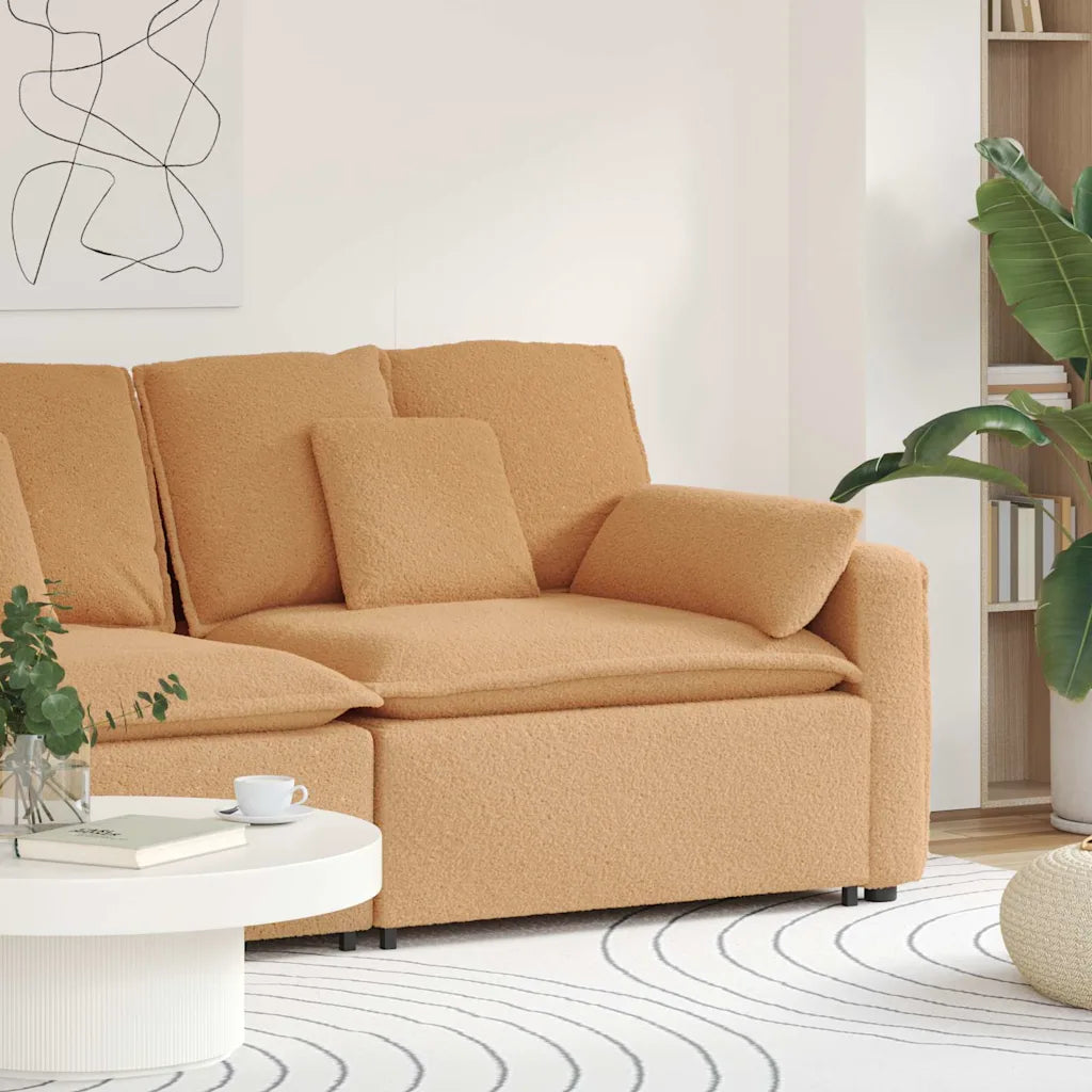 Modulares Sofa Endmodul mit Armlehne Kissen  100 cm