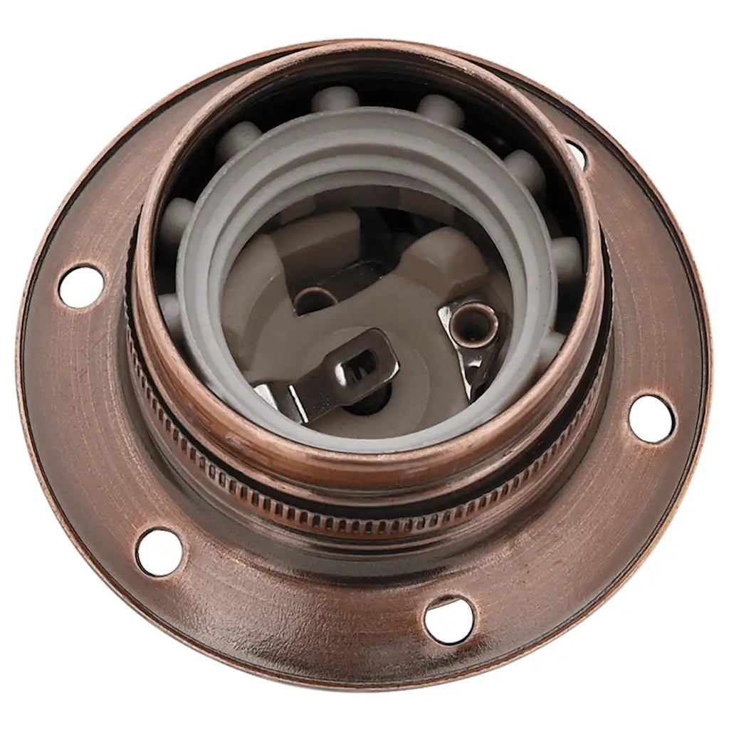 Lampenfassungen 2 Stk. Glänzend Schwarz E27