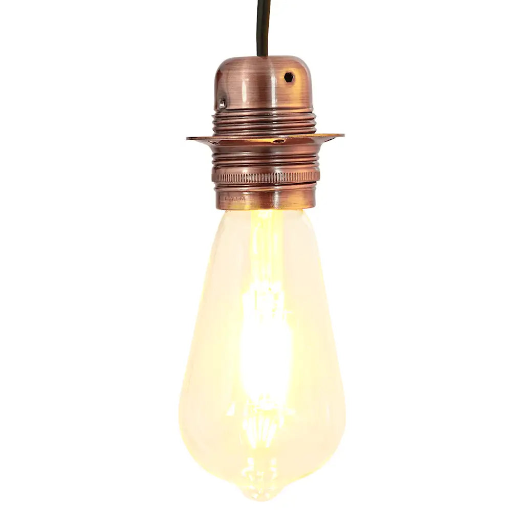 Lampenfassungen 2 Stk. Glänzend Schwarz E27