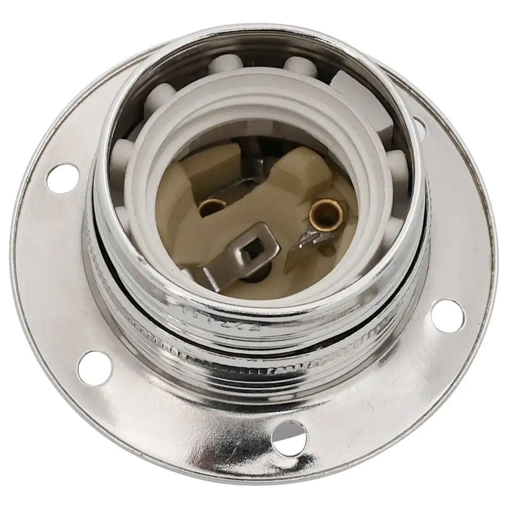 Lampenfassungen 2 Stk. Glänzend Schwarz E27