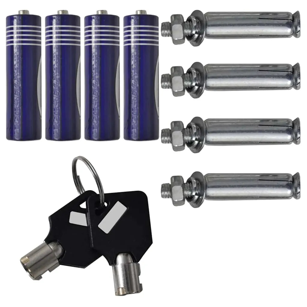 Digitaler Safe mit Schloss Dunkelgrau  Stahl